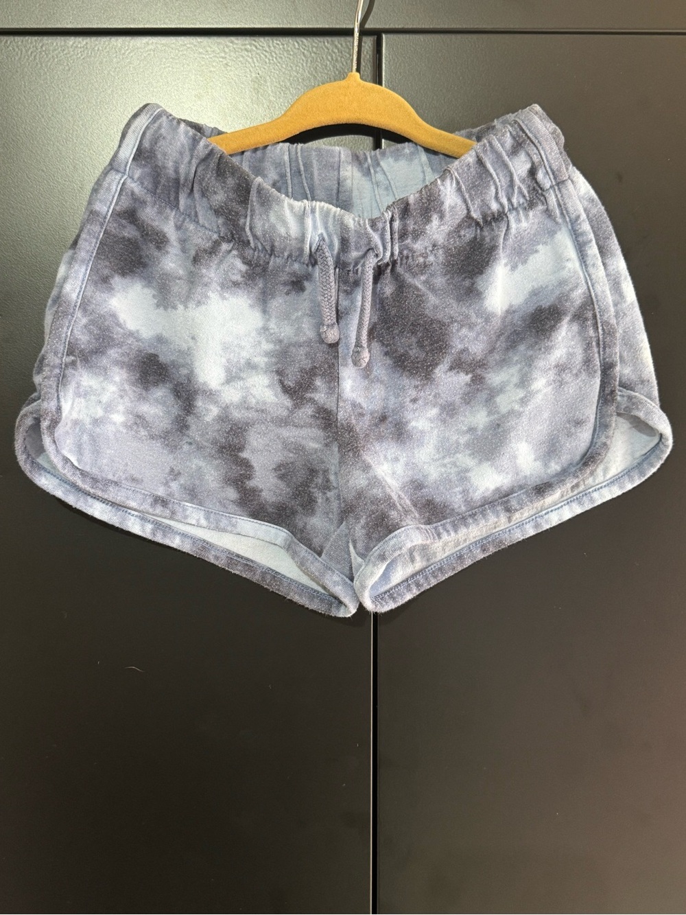 Girls size small 6/7 | Drawstring Athletic Shorts | Old Navy Blue Tie-Dye
